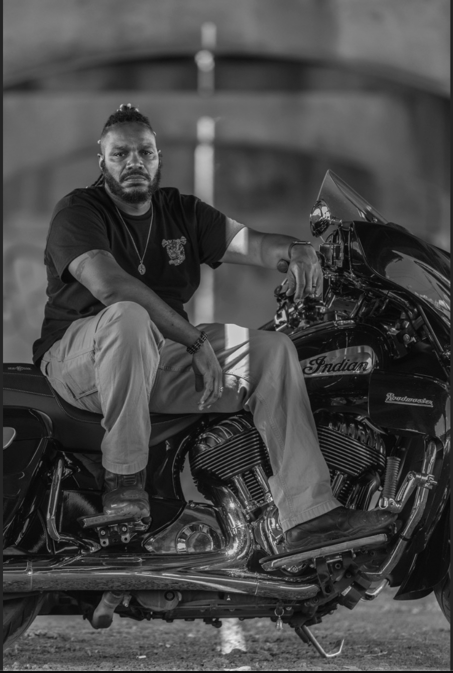 Author Sitting on His Motorcycle
